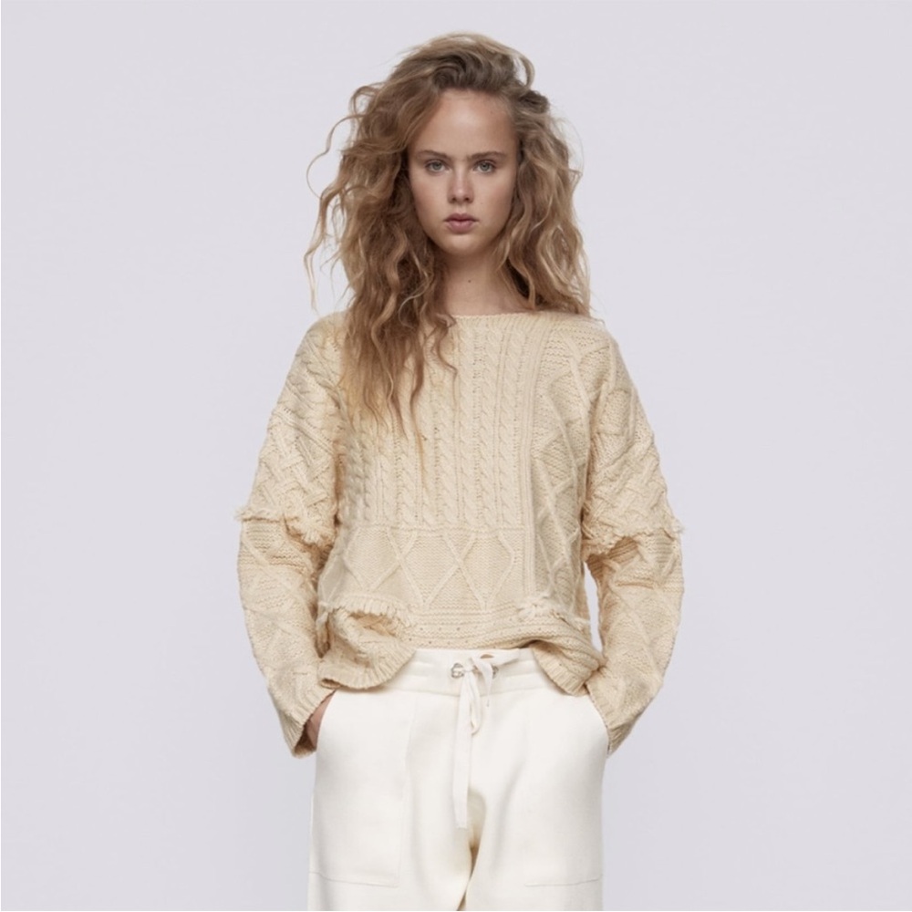 Zara cable knit sweater - Picture 3 of 5